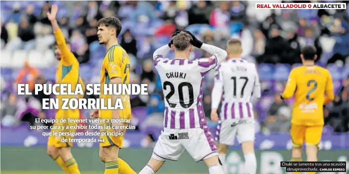 EL PUCELA SE HUNDE EN ZORRILLA