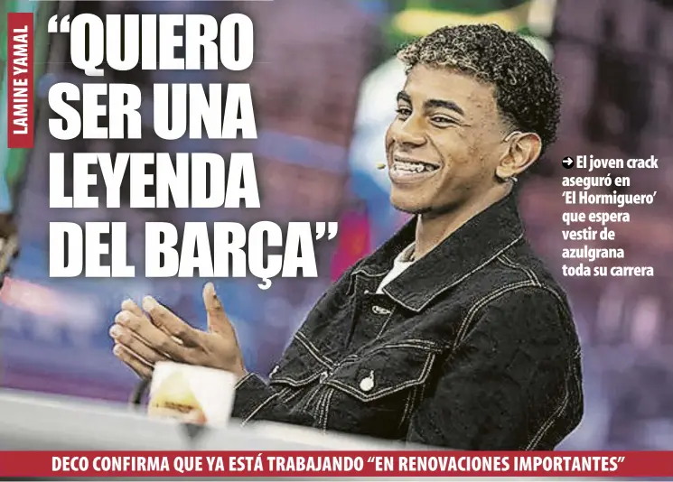 “QUIERO SER UNA LEYENDA DEL BARÇA”