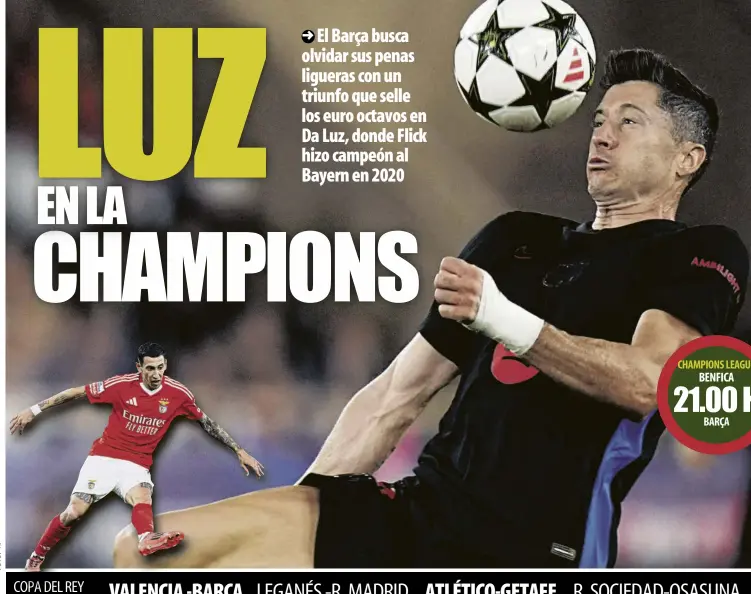 LUZ CHAMPIONS EN LA