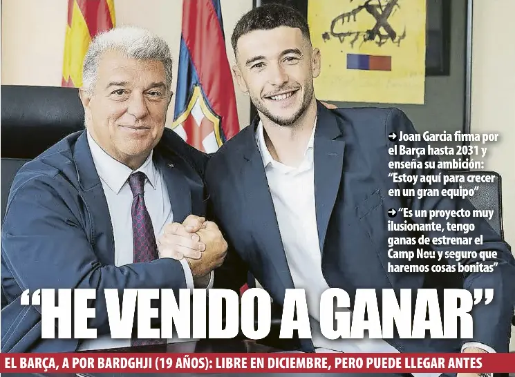 “HE VENIDO A GANAR”