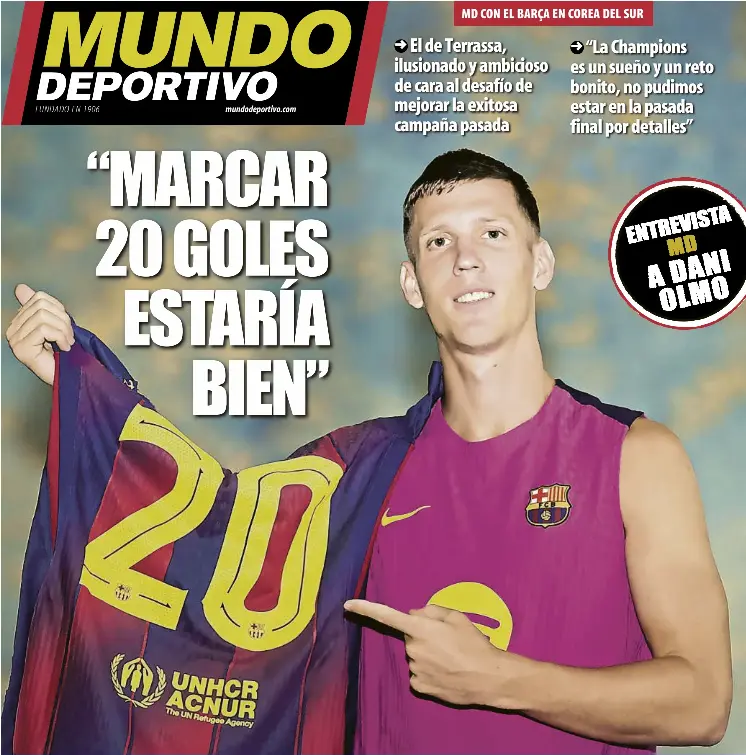 “MARCAR 20 GOLES ESTARÍA BIEN”