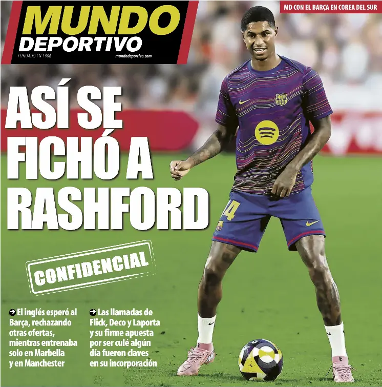 ASÍ SE FICHÓ A RASHFORD