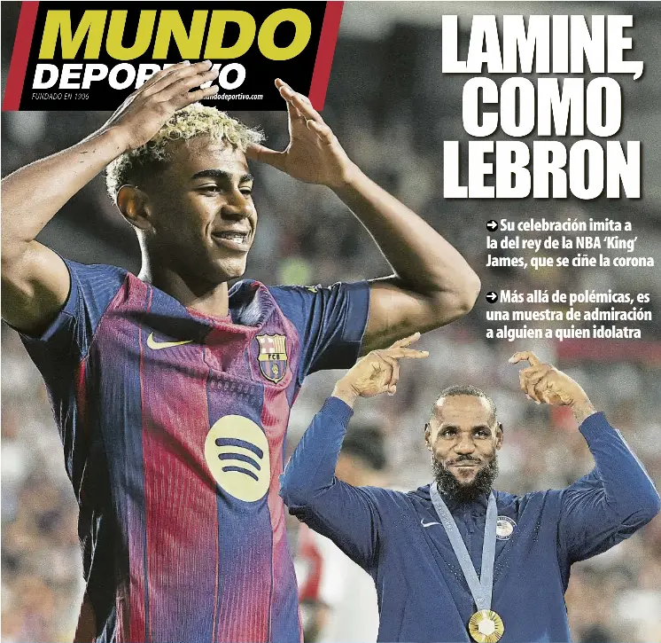 LAMINE, COMO LEBRON