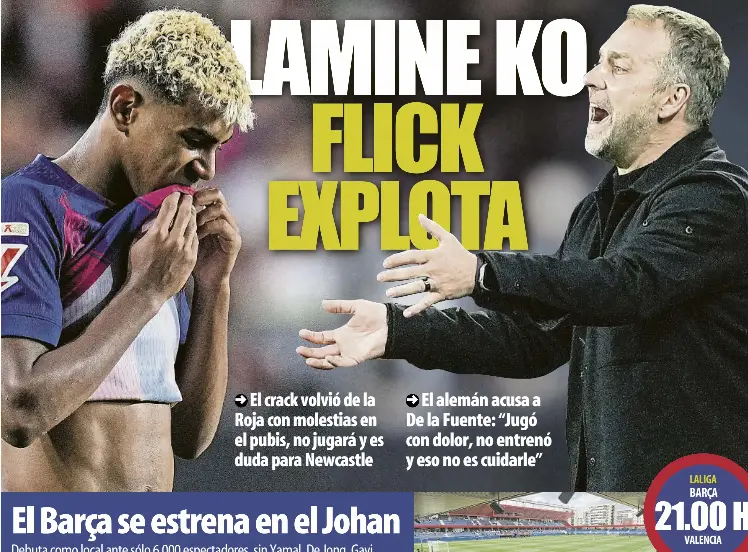 LAMINE KO FLICK EXPLOTA