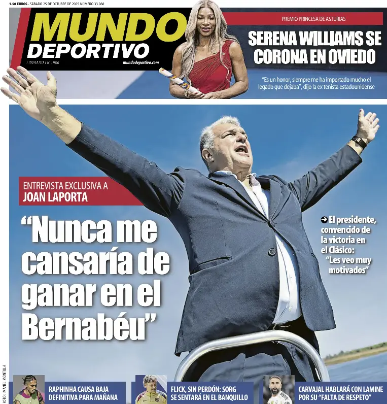 “NUNCA ME CANSARÍA DE GANAR EN EL BERNABÉU”