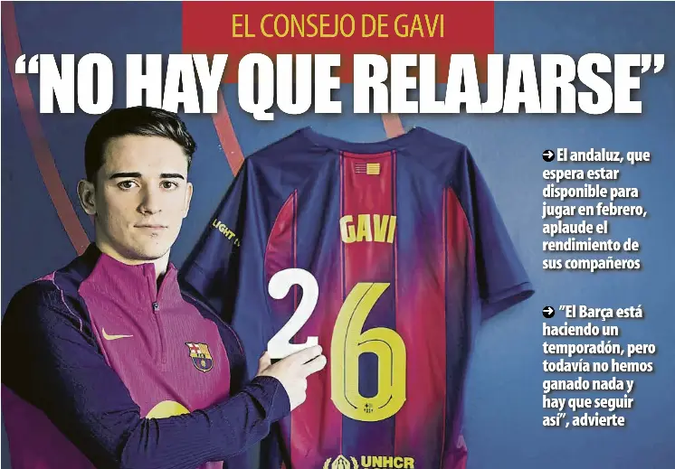 “NO HAY QUE RELAJARSE”