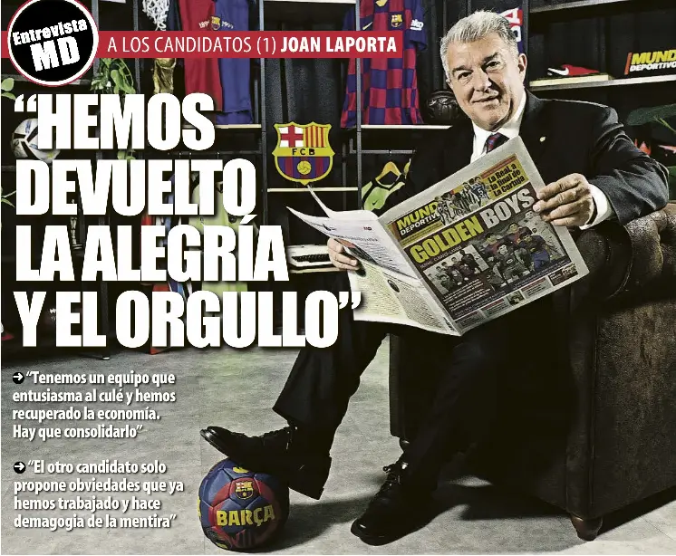 “HEMOS DEVUELTO LA ALEGRÍA Y EL ORGULLO”