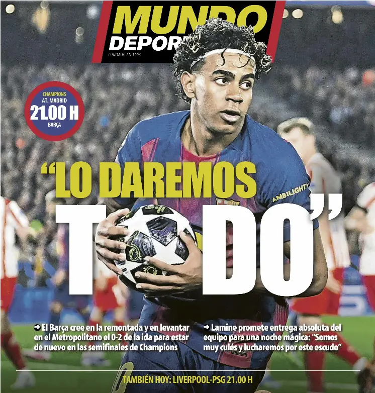 “LO DAREMOS TODO”