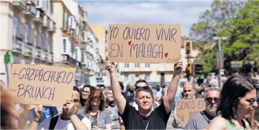 MÁLAGA TAMBIÉN PROTESTA CONTRA EL IMPACTO DEL TURISMO MASIVO.