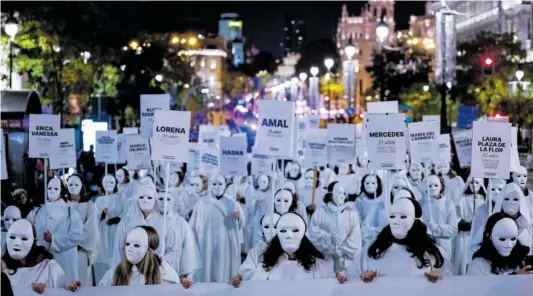 MILES DE GRITOS CONTRA LA VIOLENCIA MACHISTA