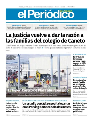 El Periódico Aragón - 10 Apr 2024