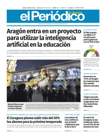 El Periódico Aragón - 22 avr. 2024