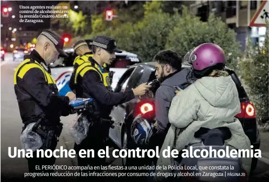 UNA NOCHE EN EL CONTROL DE ALCOHOLEMIA