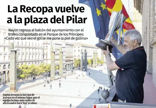LA RECOPA VUELVE A LA PLAZA DEL PILAR