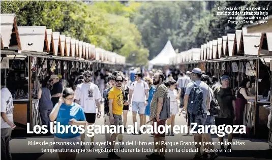 LOS LIBROS GANAN AL CALOR EN ZARAGOZA