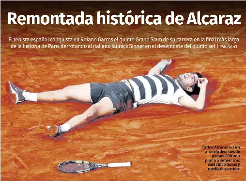 REMONTADA HISTÓRICA DE ALCARAZ