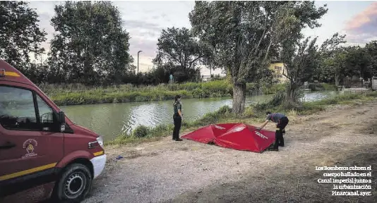 UN CADÁVER APARECE EN EL CANAL