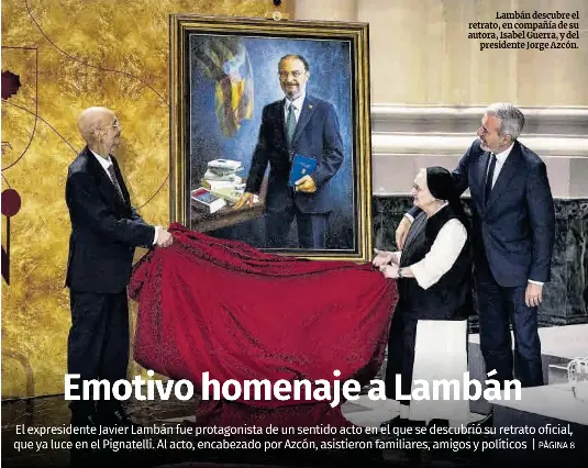 EMOTIVO HOMENAJE A LAMBÁN