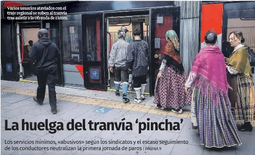 LA HUELGA DEL TRANVÍA ‘PINCHA’