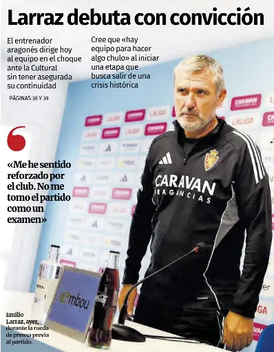 LARRAZ DEBUTA CON CONVICCIÓN