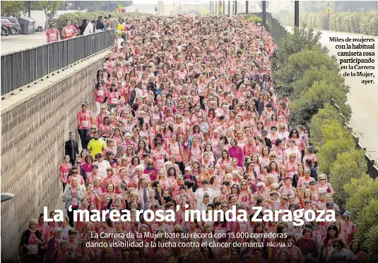 LA ‘MAREA ROSA’ INUNDA ZARAGOZA