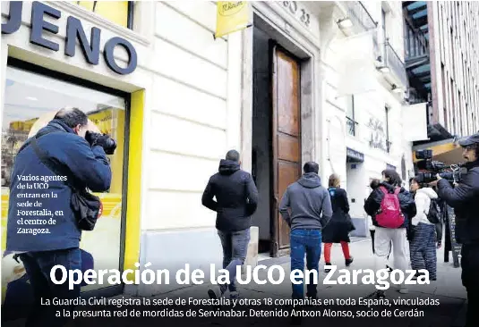 OPERACIÓN DE LA UCO EN ZARAGOZA