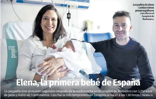ELENA, LA PRIMERA BEBÉ DE ESPAÑA