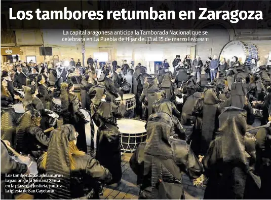 LOS TAMBORES RETUMBAN EN ZARAGOZA