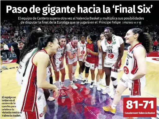 PASO DE GIGANTE HACIA LA ‘FINAL SIX’