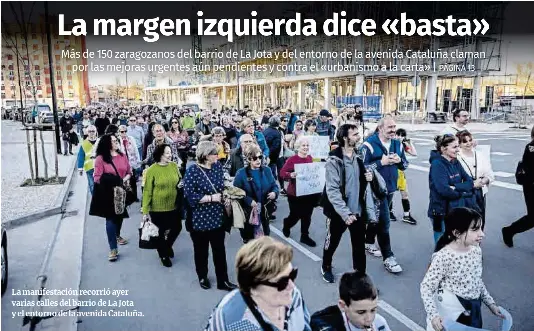 LA MARGEN IZQUIERDA DICE «BASTA»