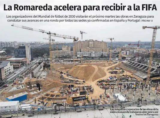 LA ROMAREDA ACELERA PARA RECIBIR A LA FIFA