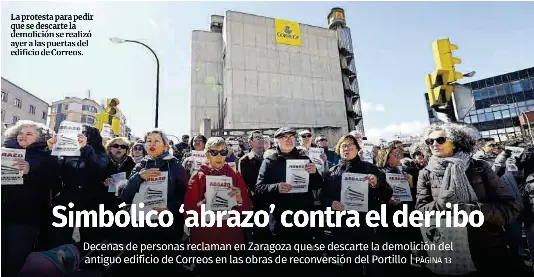 SIMBÓLICO ‘ABRAZO’ CONTRA EL DERRIBO