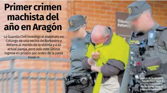 PRIMER CRIMEN MACHISTA DEL AÑO EN ARAGÓN