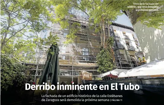DERRIBO INMINENTE EN EL TUBO