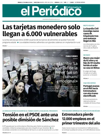 El Periódico Extremadura - 27 avr. 2024