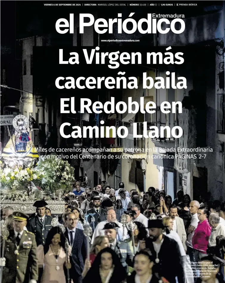 LA VIRGEN MÁS CACEREÑA BAILA EL REDOBLE EN CAMINO LLANO