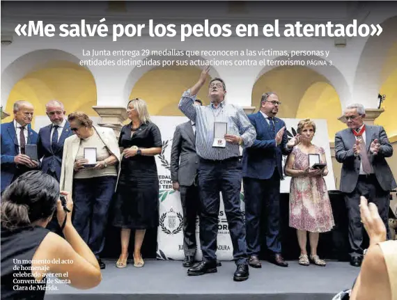 «ME SALVÉ POR LOS PELOS EN EL ATENTADO»