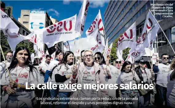 LA CALLE EXIGE MEJORES SALARIOS