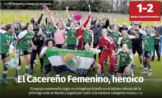 EL CACEREÑO FEMENINO, HEROICO
