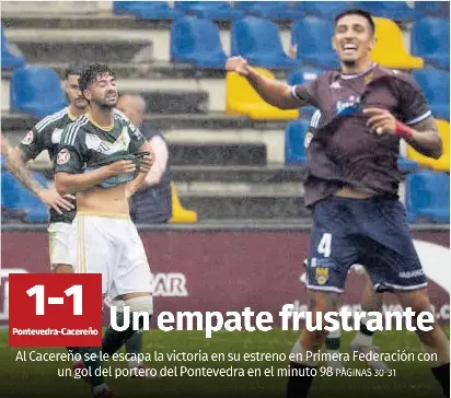 UN EMPATE FRUSTRANTE