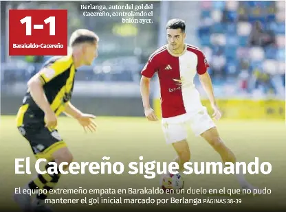 EL CACEREÑO SIGUE SUMANDO