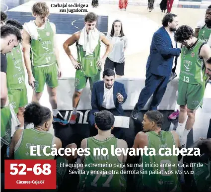 EL CÁCERES NO LEVANTA CABEZA