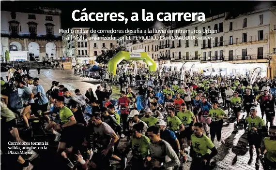 CÁCERES, A LA CARRERA