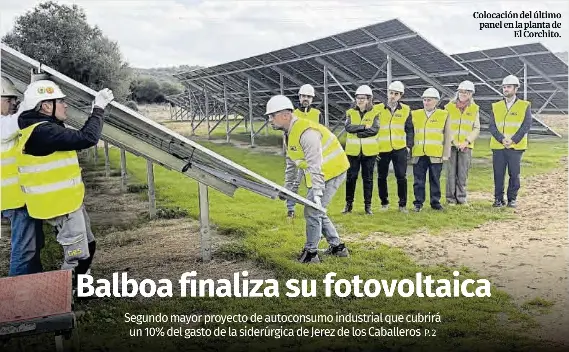 BALBOA FINALIZA SU FOTOVOLTAICA