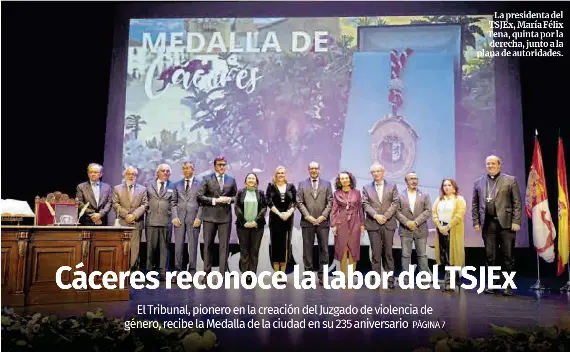 CÁCERES RECONOCE LA LABOR DEL TSJEX