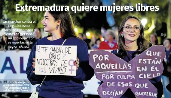 EXTREMADURA QUIERE MUJERES LIBRES