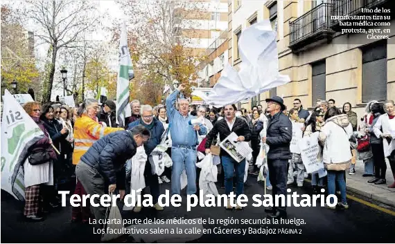 TERCER DÍA DE PLANTE SANITARIO