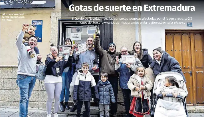 GOTAS DE SUERTE EN EXTREMADURA