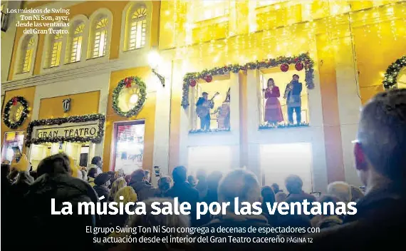 LA MÚSICA SALE POR LAS VENTANAS