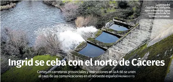 INGRID SE CEBA CON EL NORTE DE CÁCERES